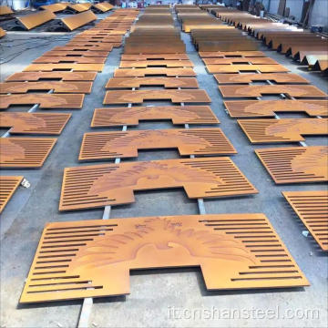 EN10025-5 S355J2W piastra in acciaio resistente alle intemperie